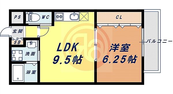 大阪府大阪市阿倍野区桃ケ池町2丁目(賃貸マンション1LDK・3階・36.45㎡)の写真 その2