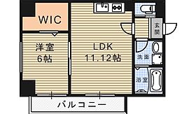 大阪府大阪市天王寺区勝山1丁目（賃貸マンション1LDK・8階・40.80㎡） その2