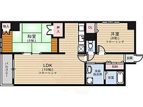 福岡県福岡市中央区長浜１丁目（賃貸マンション2LDK・2階・60.60㎡） その2