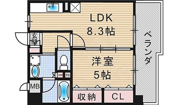 カマラード吉塚 ｜福岡県福岡市博多区吉塚７丁目(賃貸マンション1LDK・7階・34.20㎡)の写真 その2