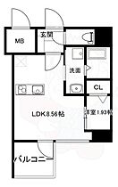 福岡県福岡市中央区平尾２丁目（賃貸マンション1LDK・8階・27.00㎡） その2