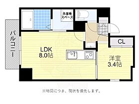 ADORE六本松PROUD  ｜ 福岡県福岡市中央区六本松２丁目（賃貸マンション1LDK・5階・28.72㎡） その2