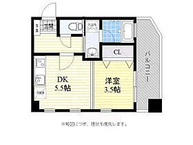 福岡県福岡市中央区薬院１丁目（賃貸マンション1DK・8階・24.64㎡） その2