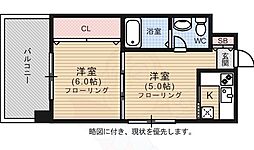 エステート・モア平尾センティモ 2Kの間取図画像