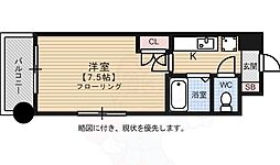 リファレンス吉塚 1Kの間取図画像