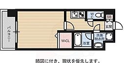 エンクレスト博多LIBERTY 1Kの間取図画像