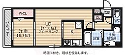 D-room高宮 1LDKの間取図画像