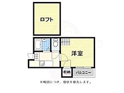 グリュックバレエー・M 1Kの間取図画像