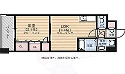 グランパーク天神 1LDKの間取図画像
