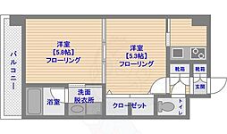 エンクレストNEO博多駅南 2Kの間取図画像