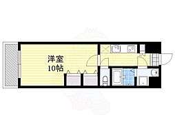 ロイヤルコンフォート渡辺通 1Kの間取図画像