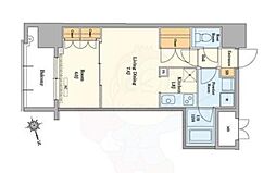 RJRプレシア吉塚駅前2 1LDKの間取図画像