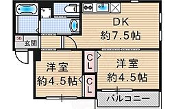 Say-Ryu平尾 2DKの間取図画像