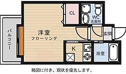 エステート・モア平尾パージュ 1Kの間取図画像