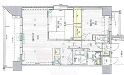 アトラスアルファーノ箱崎 2LDKの間取図画像