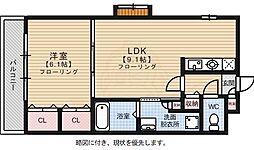 ブラン・ネージュ 1LDKの間取図画像