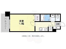 サヴォイコートオブアームズ 1Kの間取図画像
