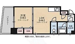 黒川祇園ビル 1LDKの間取図画像
