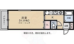 アーバン高宮 ワンルームの間取図画像