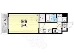 サヴォイザ・リバーテラス 1Kの間取図画像