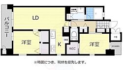 サンメゾン大濠公園北 2LDKの間取図画像