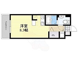 ハウトン薬院 ワンルームの間取図画像