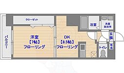 リファレンス東公園 1LDKの間取図画像