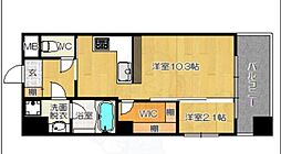 平尾弐番街ビル 1DKの間取図画像