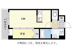 アルティザ平尾 1LDKの間取図画像