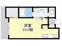 RJRプレシア博多駅前 1Kの間取図画像
