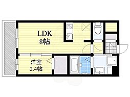 グランフォーレ博多駅東プレミア 1LDKの間取図画像