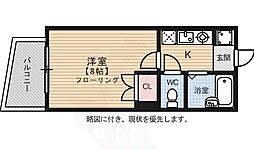 R'sレジデンス千代 1Kの間取図画像