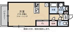 ロイヤル博多駅前 ワンルームの間取図画像