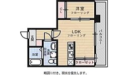 ラファセルフィーナ天神 1LDKの間取図画像