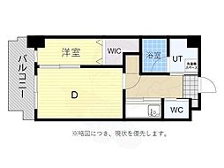 ATRIOFLATS大楠 1DKの間取図画像