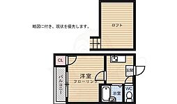 コンパートハウス大濠西 1Kの間取図画像