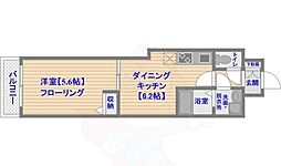 エムロード平尾 1DKの間取図画像