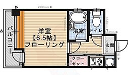 ピュアドームサクセス平尾 1Kの間取図画像