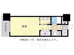 エステート・モア天神STUDIO 1Kの間取図画像