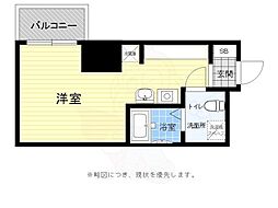 サヴォイオーサーズプレイス 1Kの間取図画像