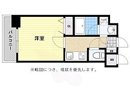 アクアシティ天神ノース 1Kの間取図画像