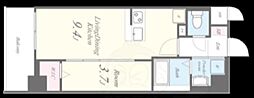 リューデサンテ 1LDKの間取図画像