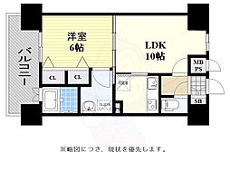 エンクレスト日赤通り 2Kの間取図画像