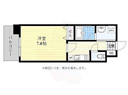 エンクレスト大博通りAPEX 1Kの間取図画像