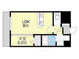 MODERNPALAZZO美野島NEURO 1LDKの間取図画像