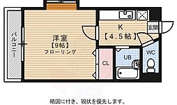 ラフィーネミノシマ 1Kの間取図画像