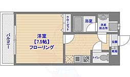 エンクレスト天神東3 1Kの間取図画像