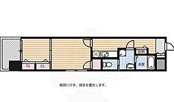 エンクレスト渡辺通2 2Kの間取図画像