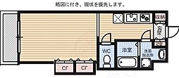 ロイヤル博多駅前 1Kの間取図画像