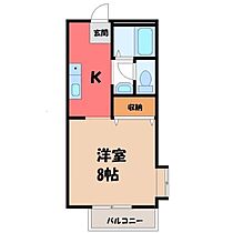 栃木県下野市小金井1丁目（賃貸アパート1K・1階・27.08㎡） その2